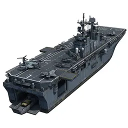 Wasp-class Landing Helicopter Dock reference artwork